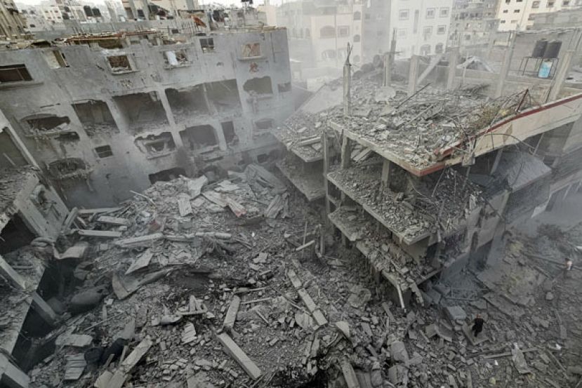 以色列空袭导致加沙走廊大批平民死亡。