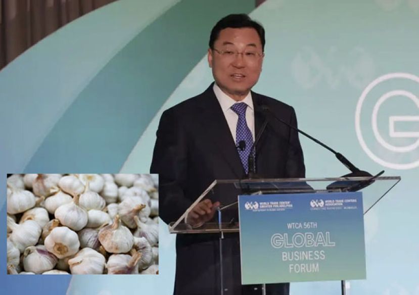 中国驻美大使谢锋不解中国种植生产的大蒜被美国列为国家安全威胁。