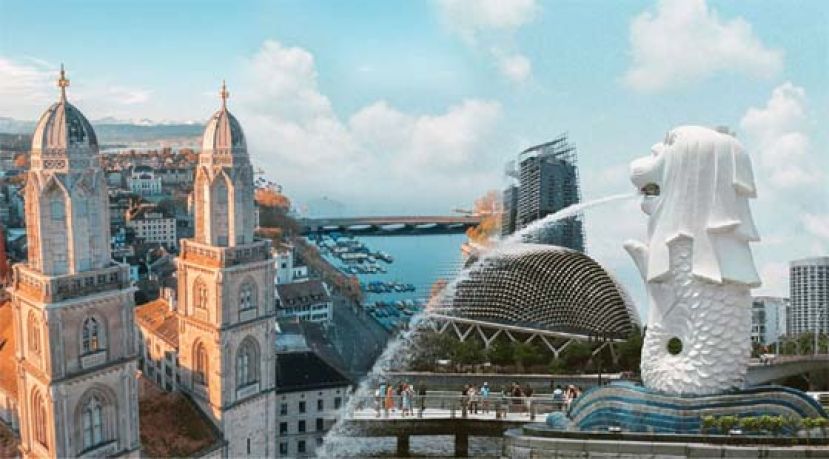 全球生活成本最贵城市，新加坡和苏黎世并列第一。