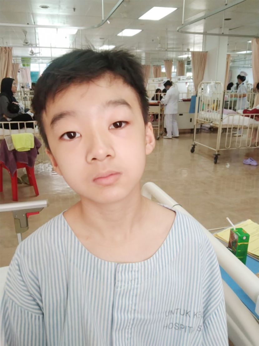 刘天浩因患上&ldquo;莱伯遗传性视神经病变&rdquo;，急需筹款医药费进行&ldquo;细胞疗法&rdquo;。