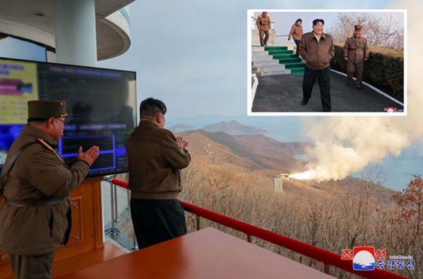 ●金正恩19日前往西海卫星发射场，指导用于极超音速飞弹的新型固态燃料引擎喷射实验。