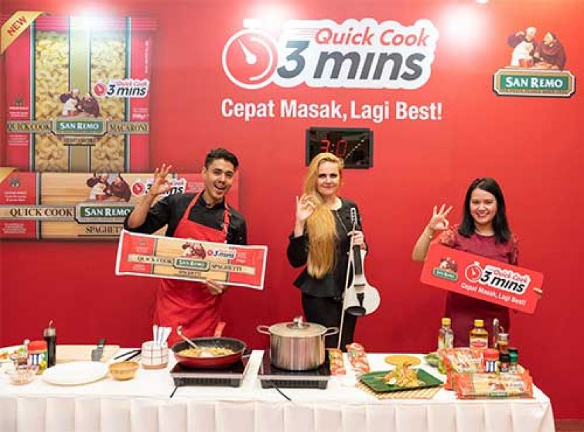 San Remo推出快煮3分钟意大利面! Cepat Masak, Lagi Best!