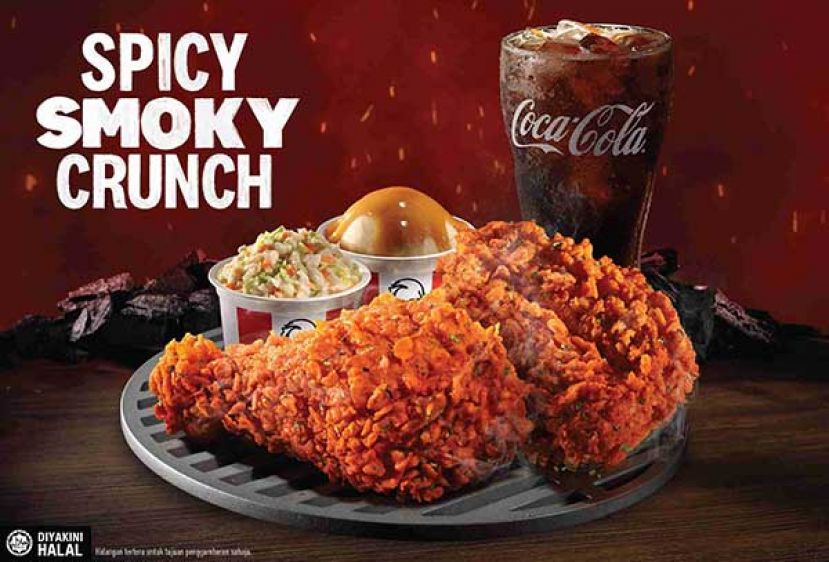 全新 KFC Spicy Smoky Crunch 带来好到吮手指的烟熏口味!