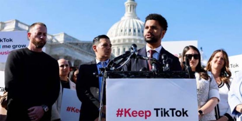 TikTok首席执行员，游说美议员反对通过强卖议案。