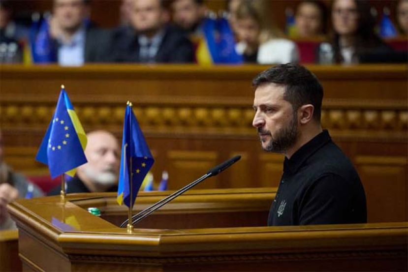 泽连斯基公布&ldquo;胜利计划&rdquo; 最迟明年可结束战事。