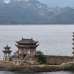 鄱阳湖水位涨 千年石岛“落星墩”没入水中